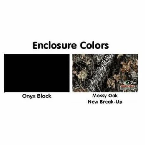 Enclosure colors: Onyx Black, Mossy Oak.