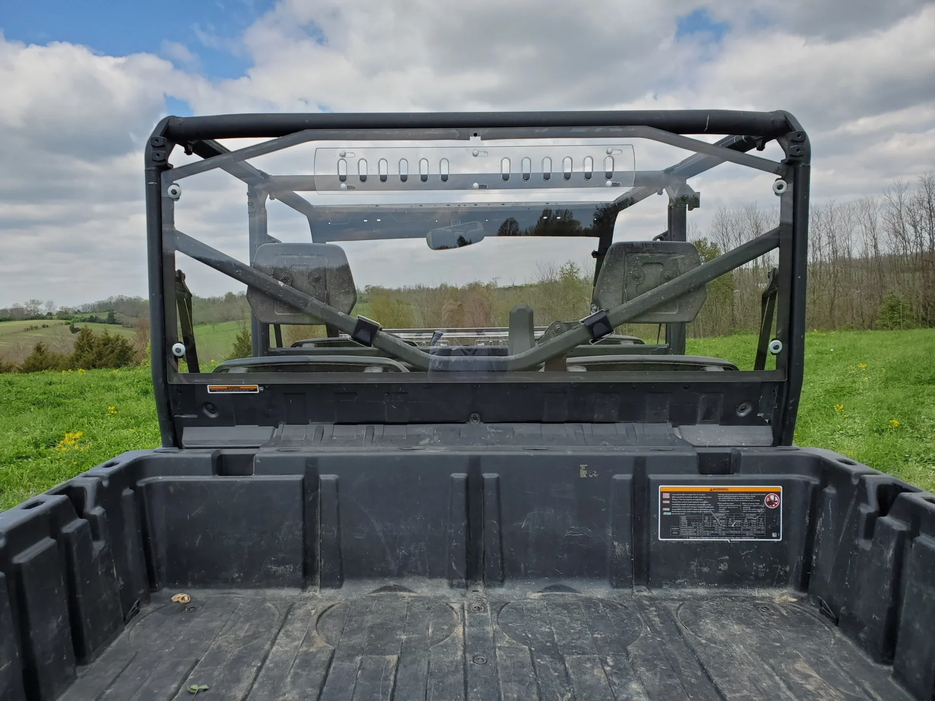 Can-Am Defender - 1 Pc Lexan Back Panel w/Vent Option - Image 2