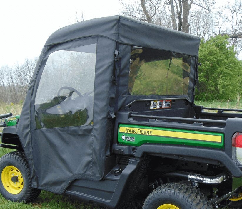John Deere soft cab enclosure with camo bed
