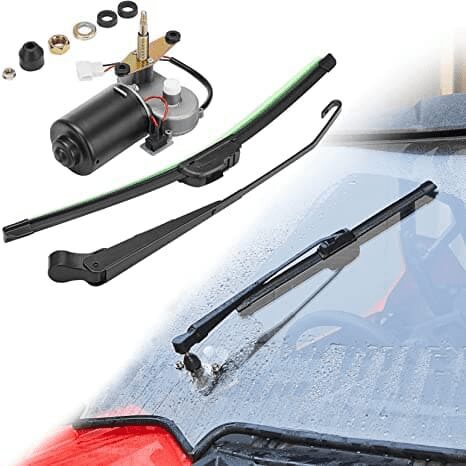 Car wiper motor and blade assembly.