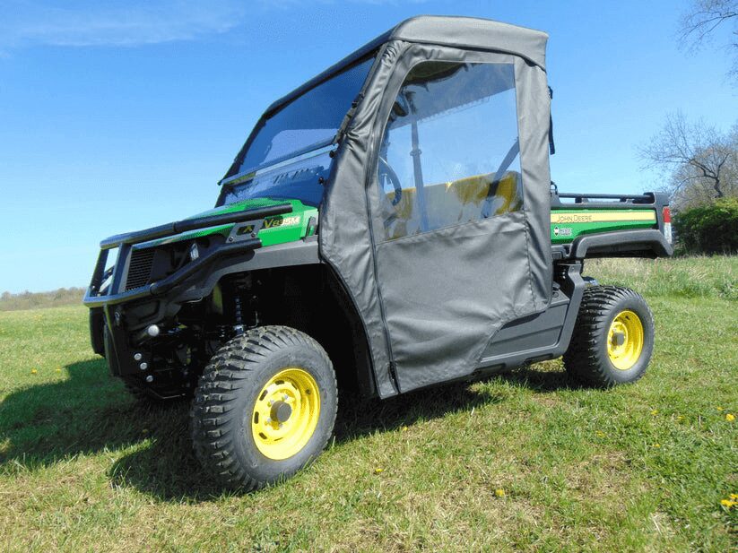 Green utility Gator with full soft cab