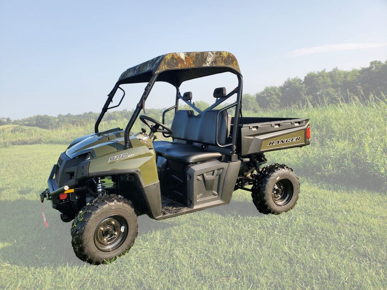 Green Ranger 570 EFI utility vehicle.