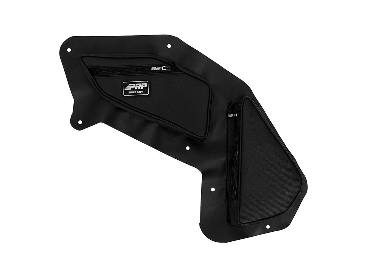 Black PRP Can-Am Maverick X3 door bags.