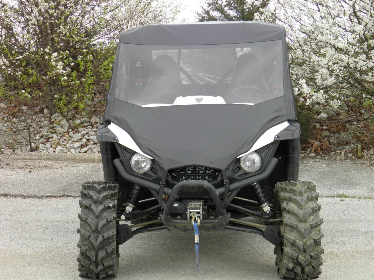Yamaha Viking with black top and cover.