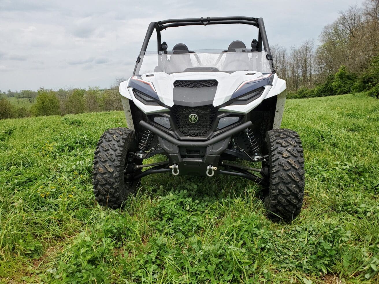 White Yamaha RMAX off-road vehicle.