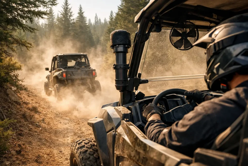 How to Reduce UTV Dust in the Cab and on Trails