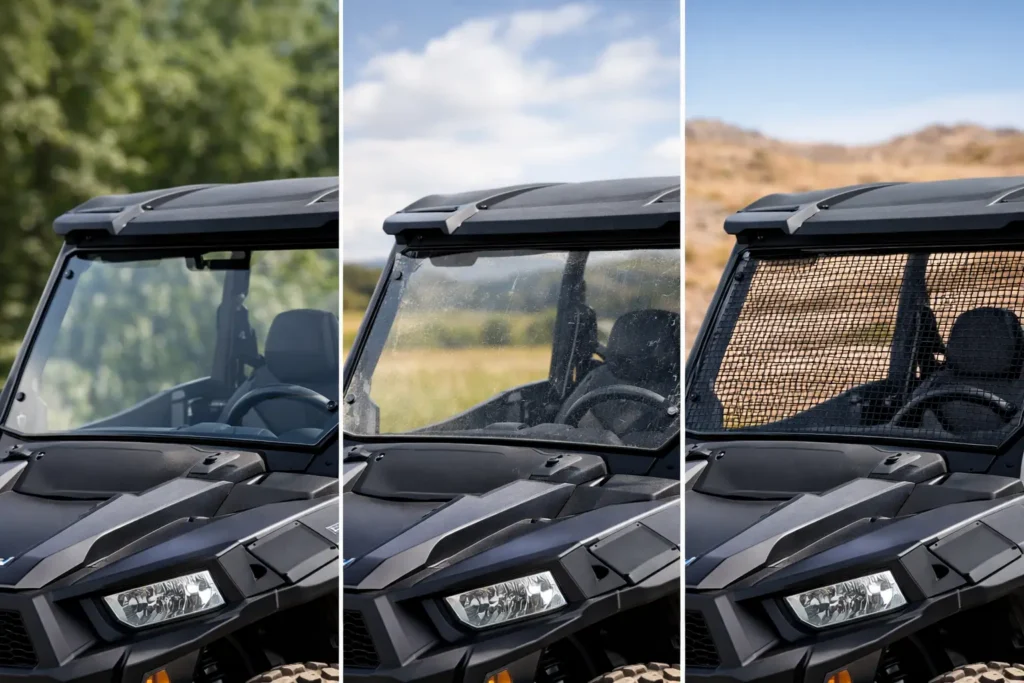 UTV Windshield Material Comparison for Real Use