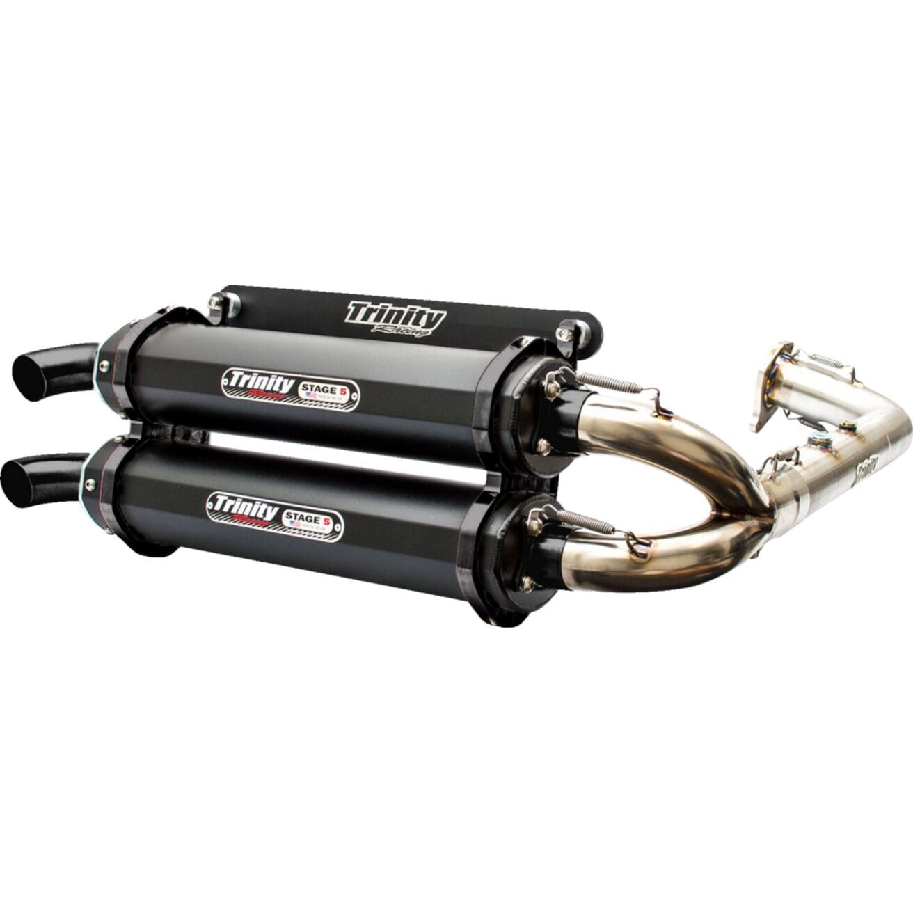 Rzr Xp/Xp4 Turbo / Turbo S Dual Full System - Cerakote Black