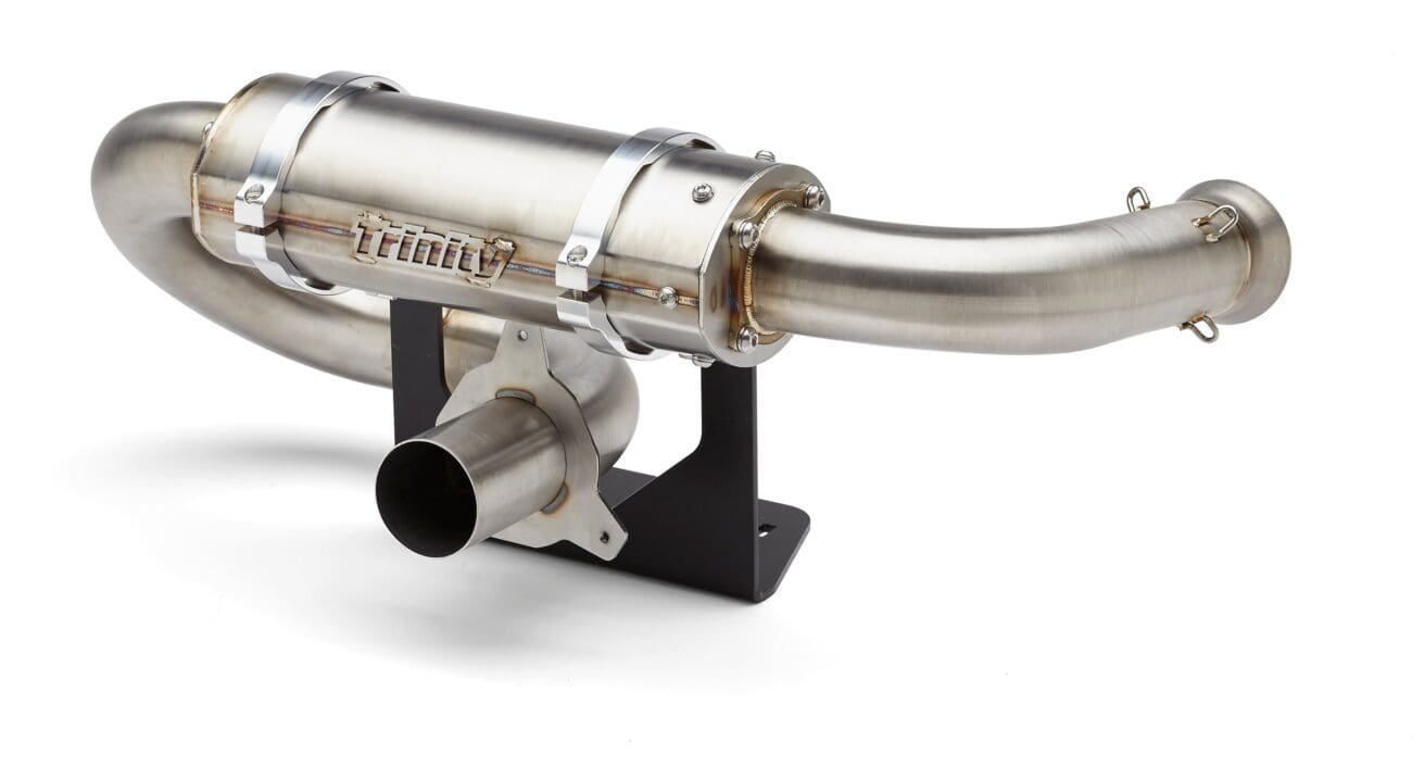 Maverick X3 / Max / Rr Center Exit Slip On W/ Billet Tip - Brushed Stainless Steel Muffler