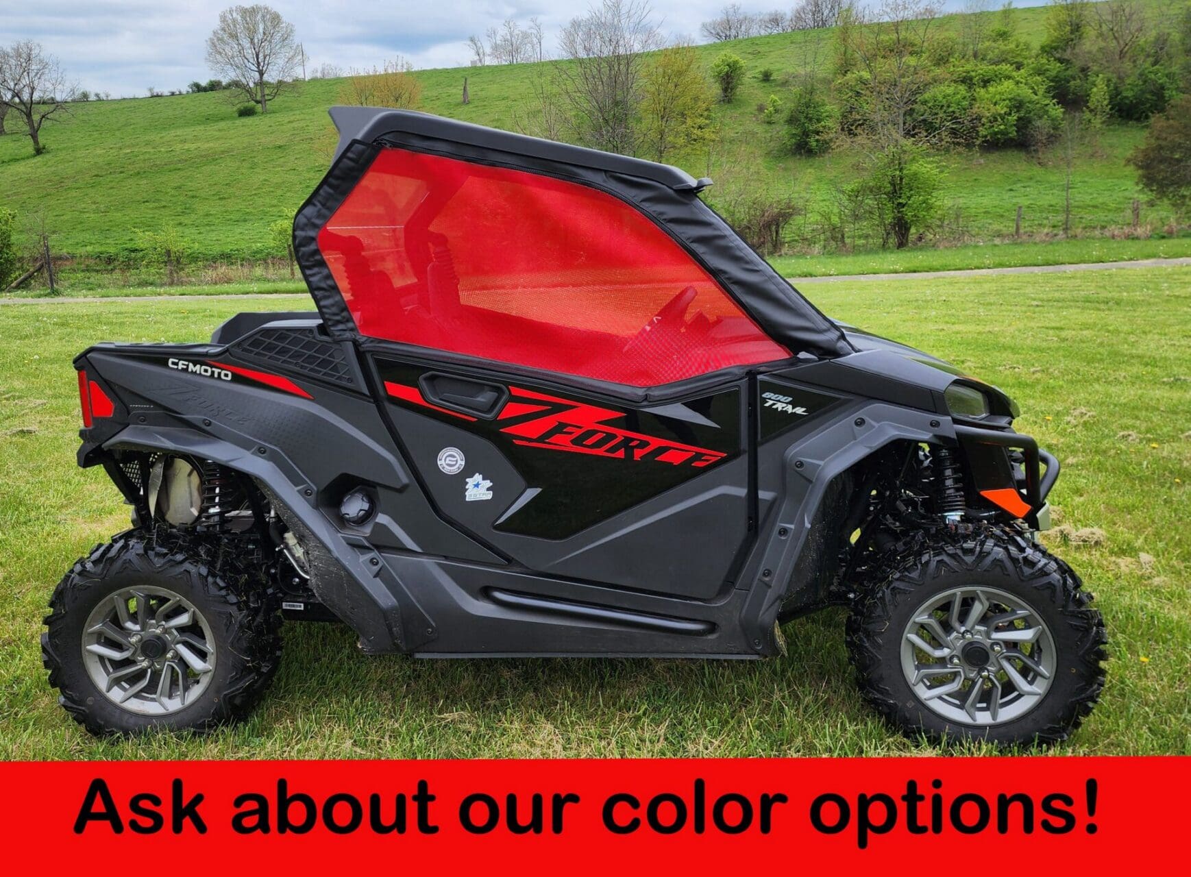 CFMoto ZForce 800 Trail/950 Sport - Rear Panel with Mesh Window - Image 6