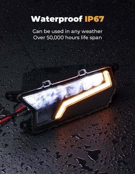 24W LED Headlight Waterproof Front Light for Polaris RZR XP 1000 / 4 1000 2024-2025 - Image 2