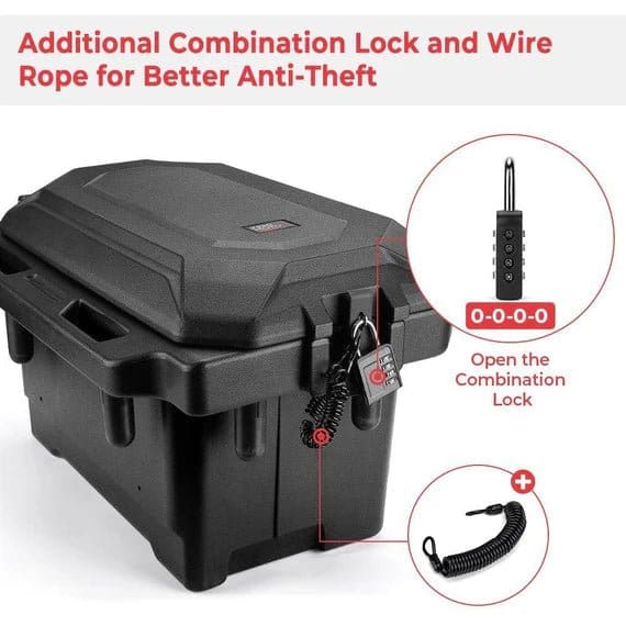 45L Storage box / Cargo Box (Left Side) for Polaris Ranger 1000 900 570 700 XP 1000 - Image 5