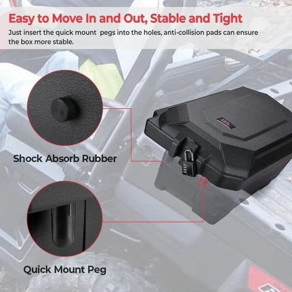 45L Storage box / Cargo Box (Left Side) for Polaris Ranger 1000 900 570 700 XP 1000 - Image 2