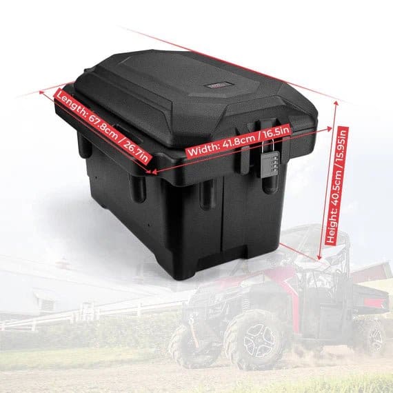 45L Storage box / Cargo Box (Left Side) for Polaris Ranger 1000 900 570 700 XP 1000 - Image 6