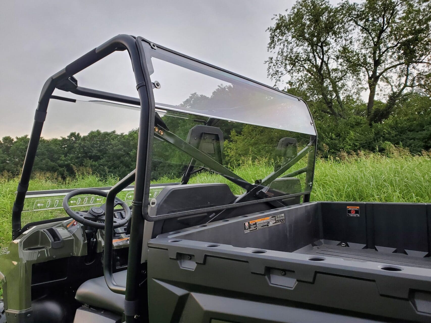 Polaris Ranger Full-Size 570 3-Passenger - 1/4" Polycarb Back Panel - Image 2