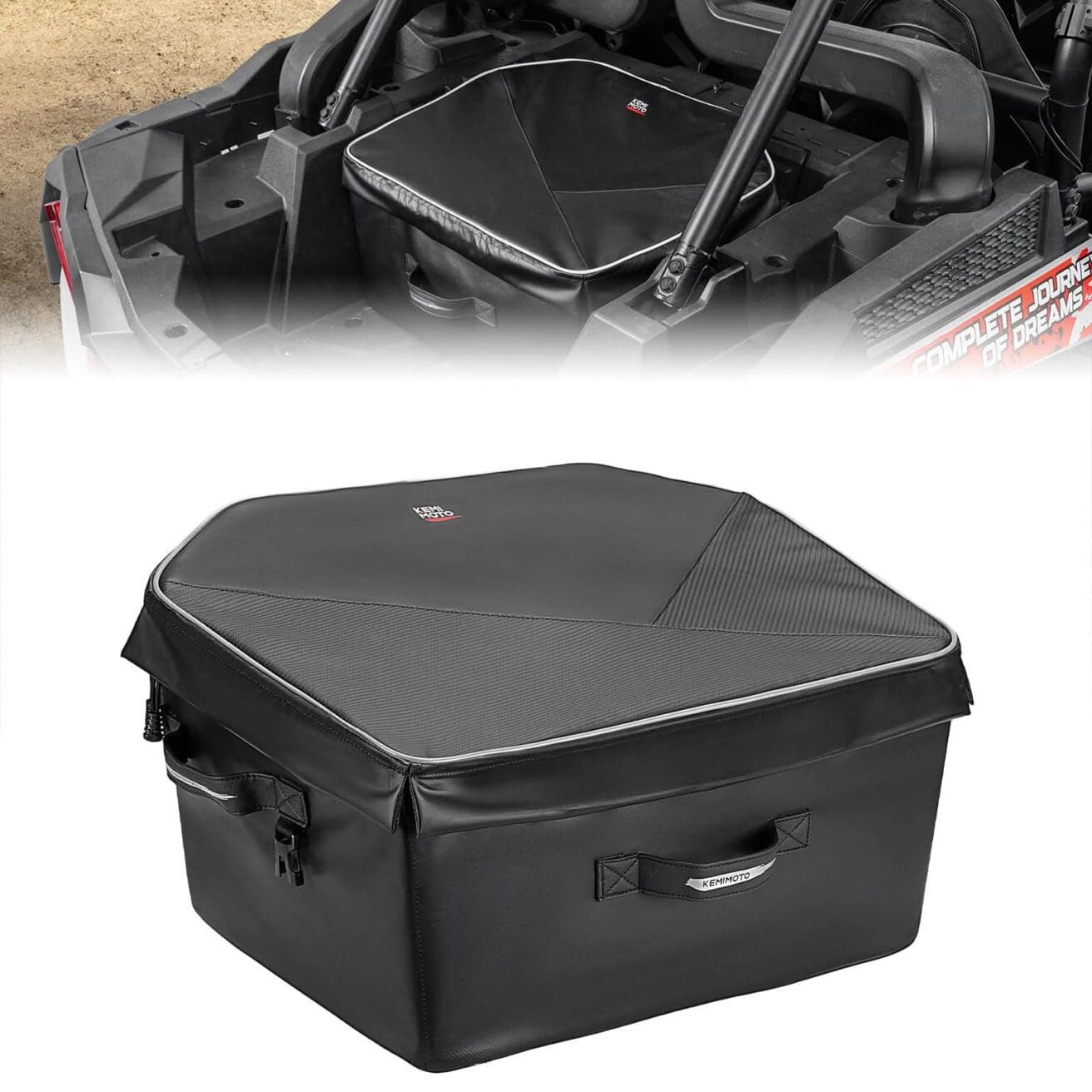 65L UTV Rear Cargo Storage Bag for RZR XP 1000/ RZR PRO XP 1000-discontinued