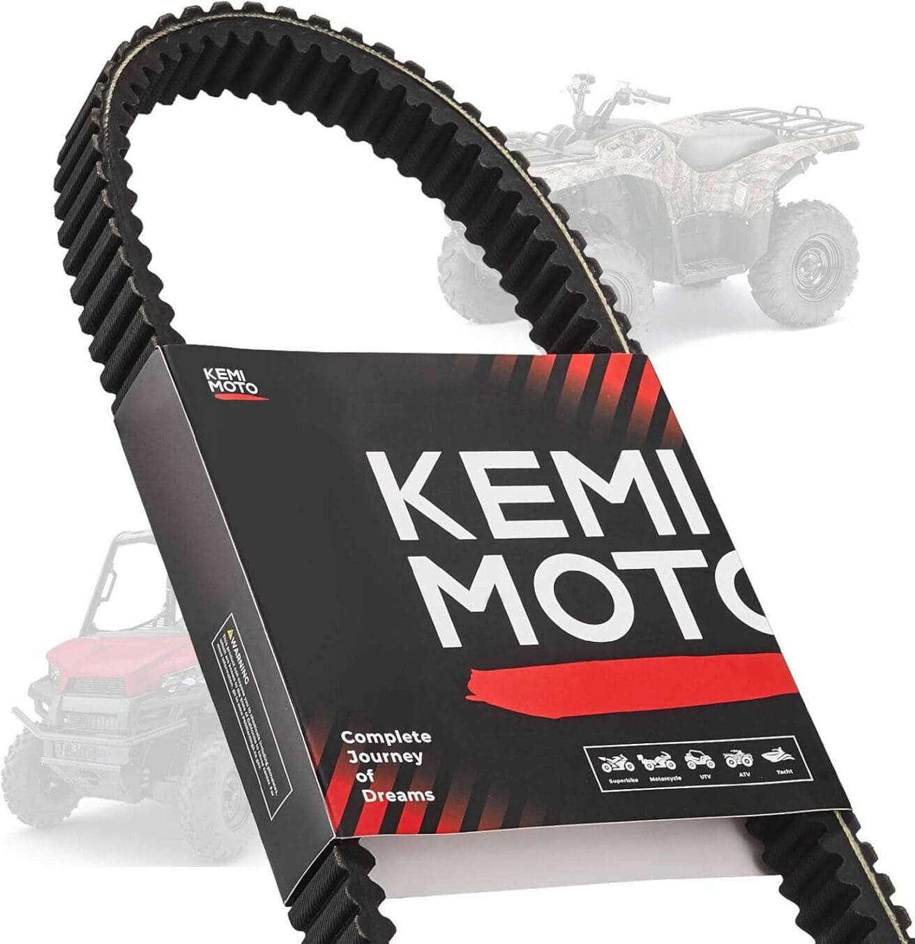 Heavy-Duty Carbon Drive Belt for Polaris Sportsman 400/500, Ranger XP 875cc, Scrambler