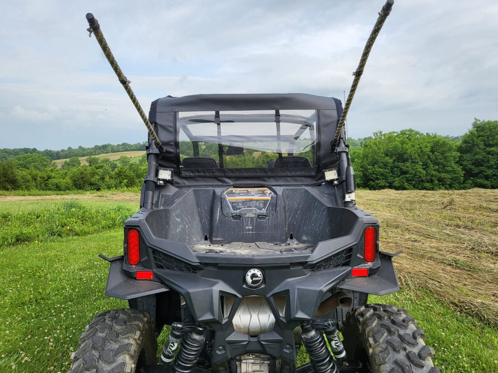 2019+ Can-Am Maverick Sport Canvas Rear Panel - Image 2