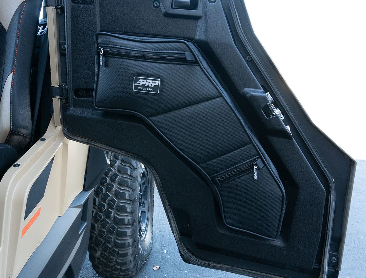 Rear Door Bags with Knee Pad for 16+ Polaris General (Pair) - Image 2