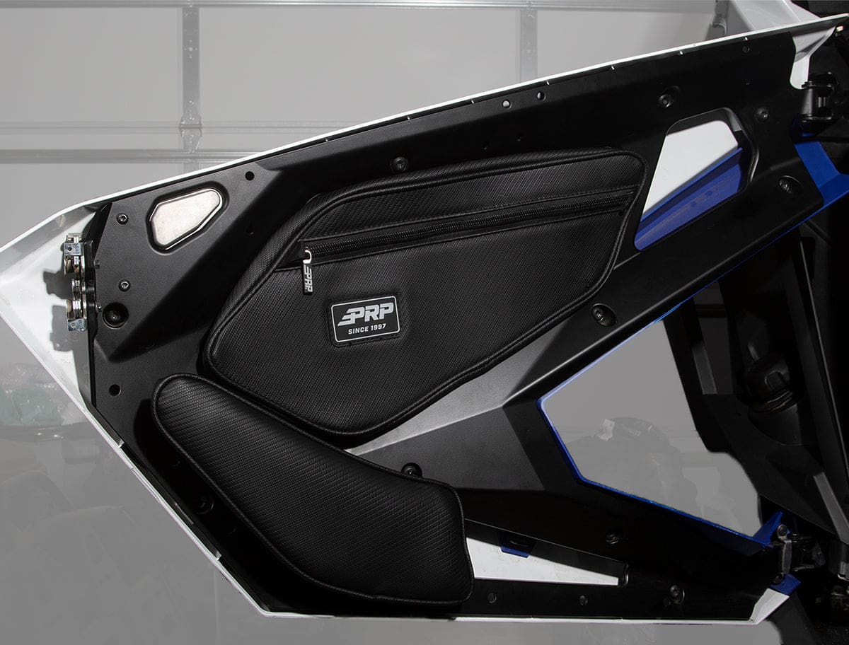 Front Door Bags with Knee Pad for Polaris RZR PRO XP, PRO R, Turbo R (Pair), Custom - Image 2