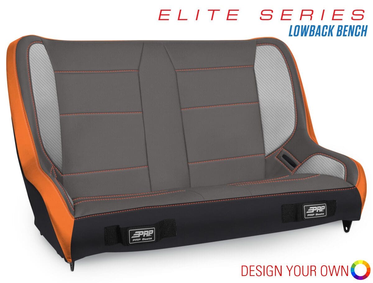 Elite Series Low Back Rear Suspension Bench Seat (36-39")