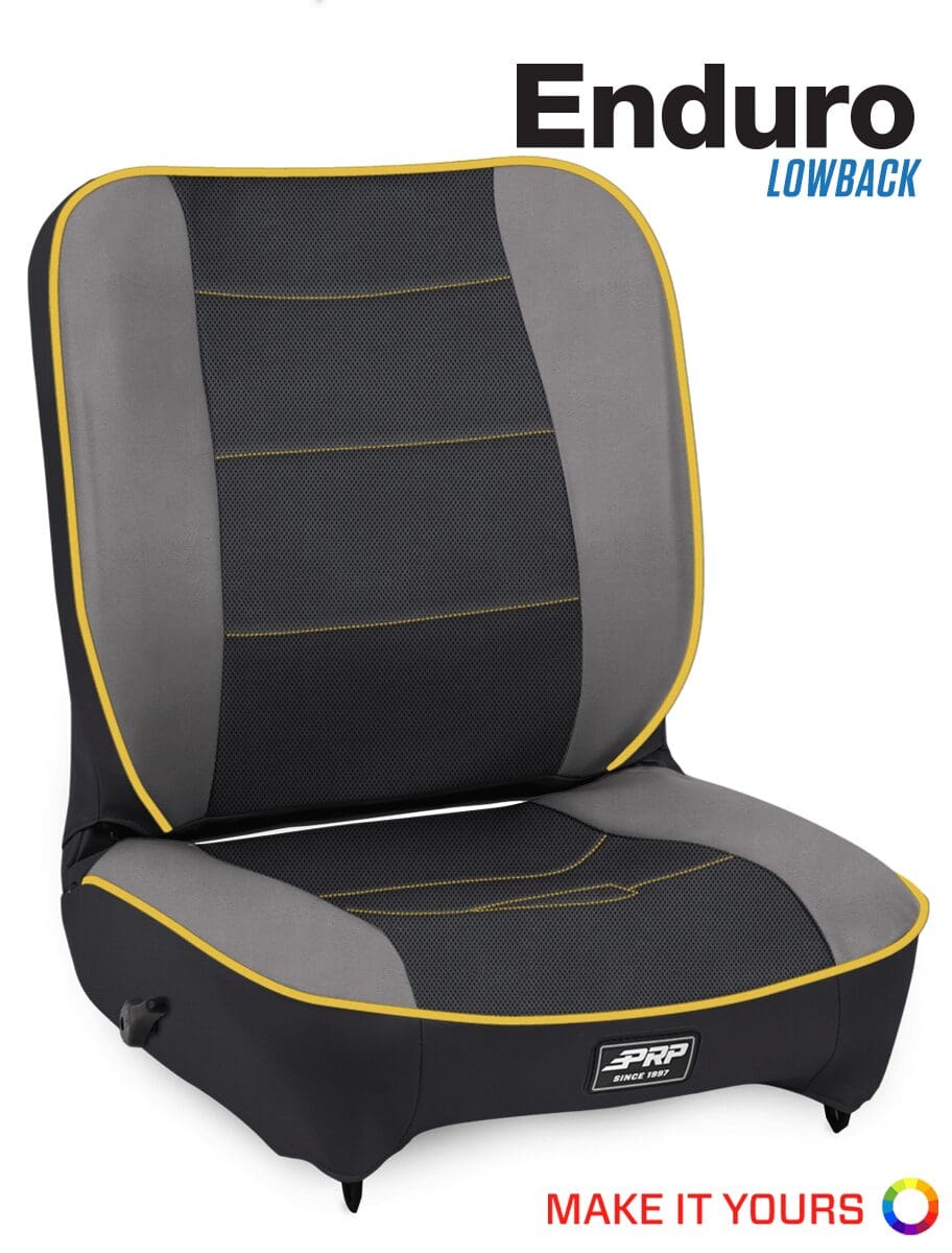 Enduro Low Back Reclining Suspension Seat, Passenger Side