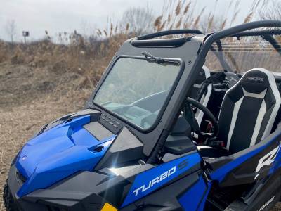 RZR Turbo S Laminated Glass Windshield with hand wiper - Image 2
