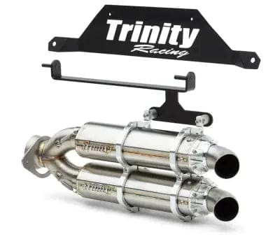 Rzr Pro R / 4 Dual Slip On - Brushed Mufflers