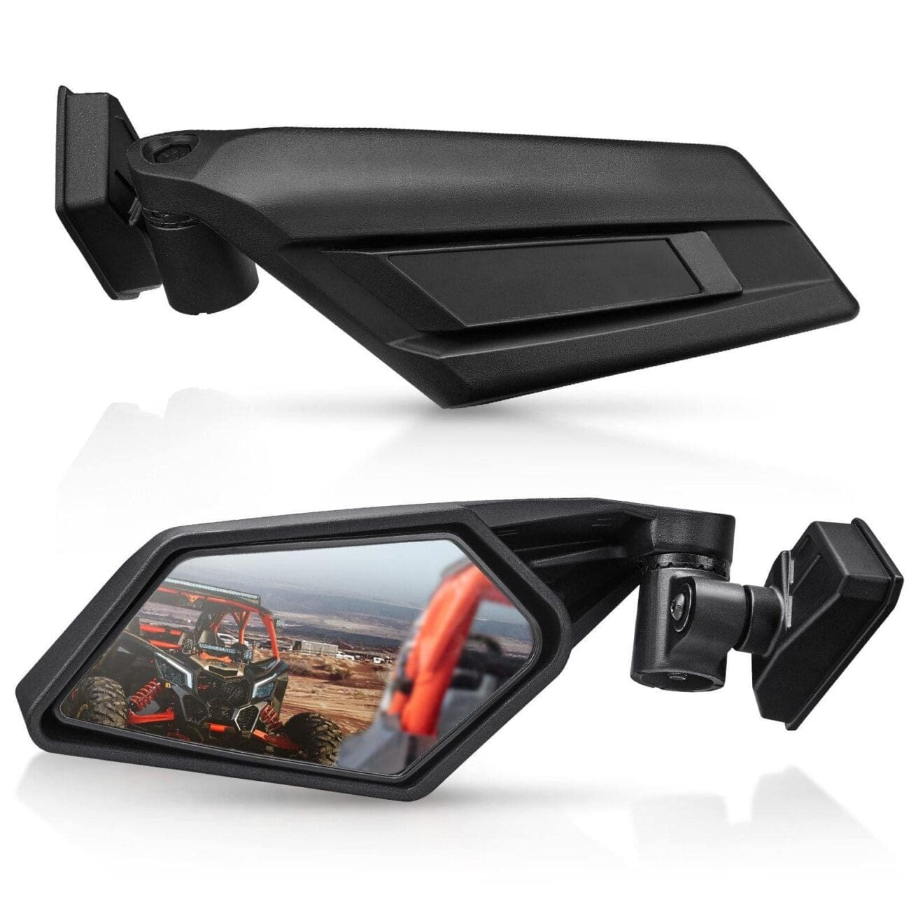 1 Pair Side View Mirrors 360Â° Adjustment for Can Am Maverick X3
