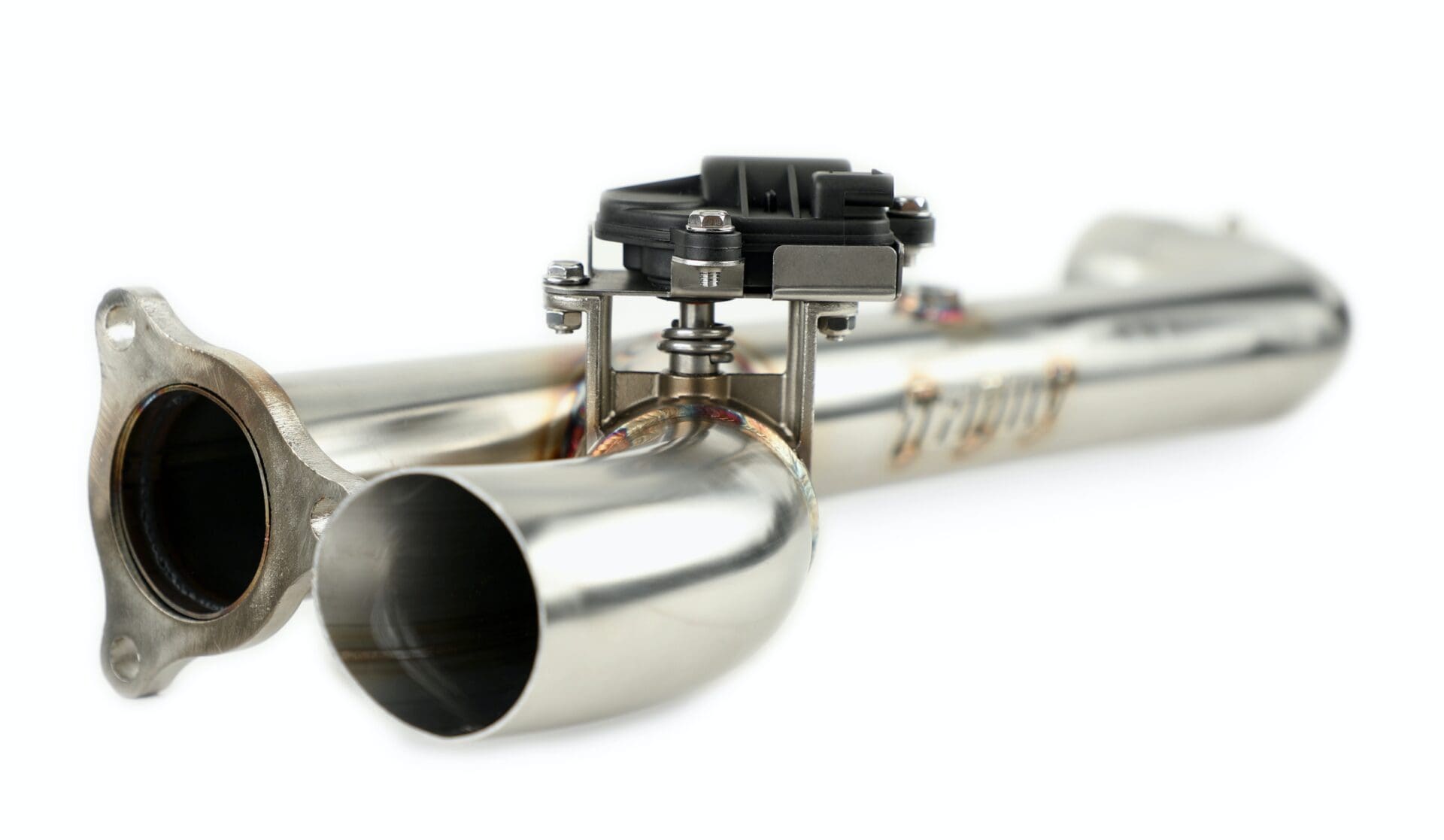 Rzr Pro Xp / 4 / Turbo R / 4 Side Piece Header Pipe (W/Electric Cut Out) - For Oem And Slip On Mufflers - Image 3
