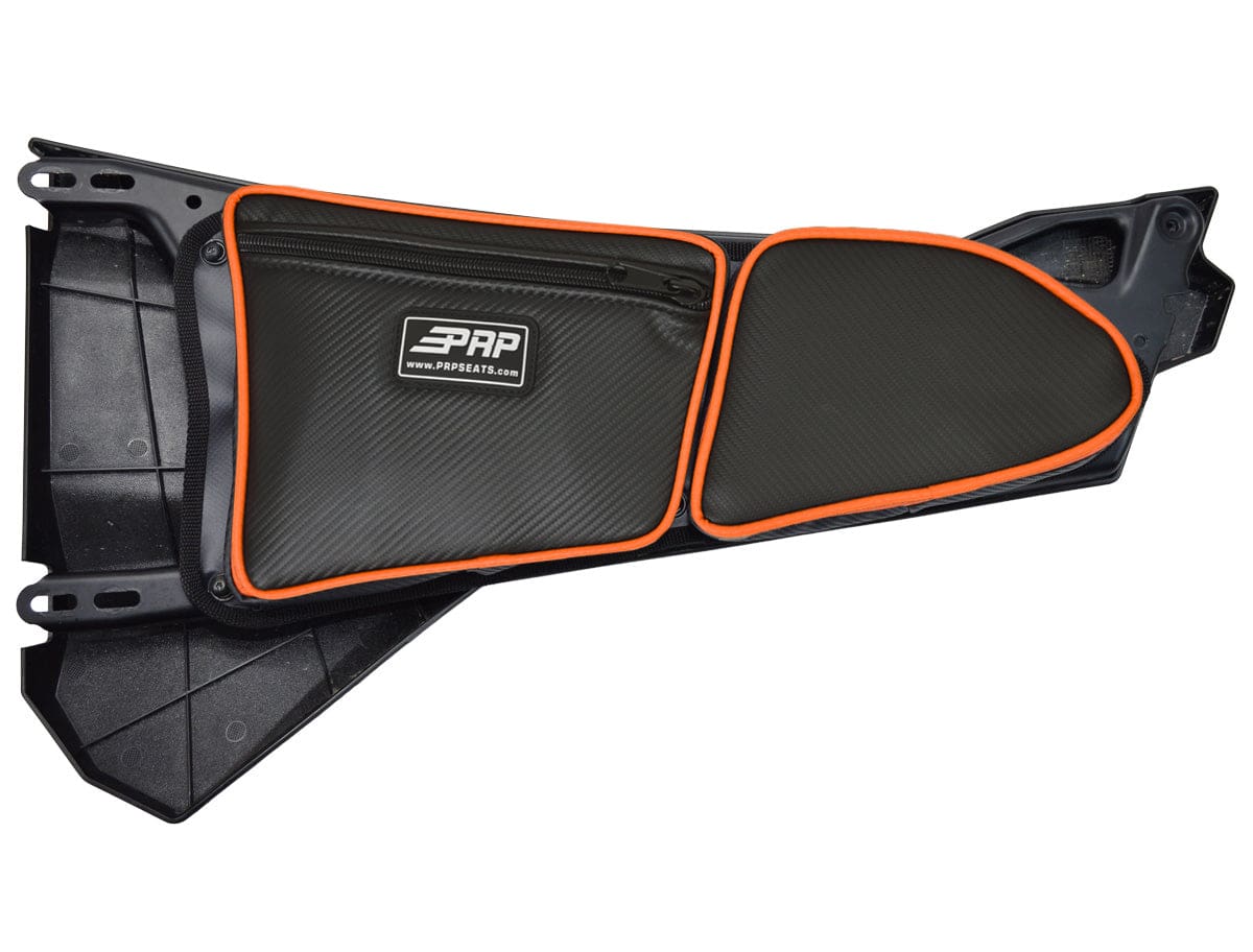 Front Door Bag with Knee Pad for Polaris RZR, Driver Side, Red - Image 2