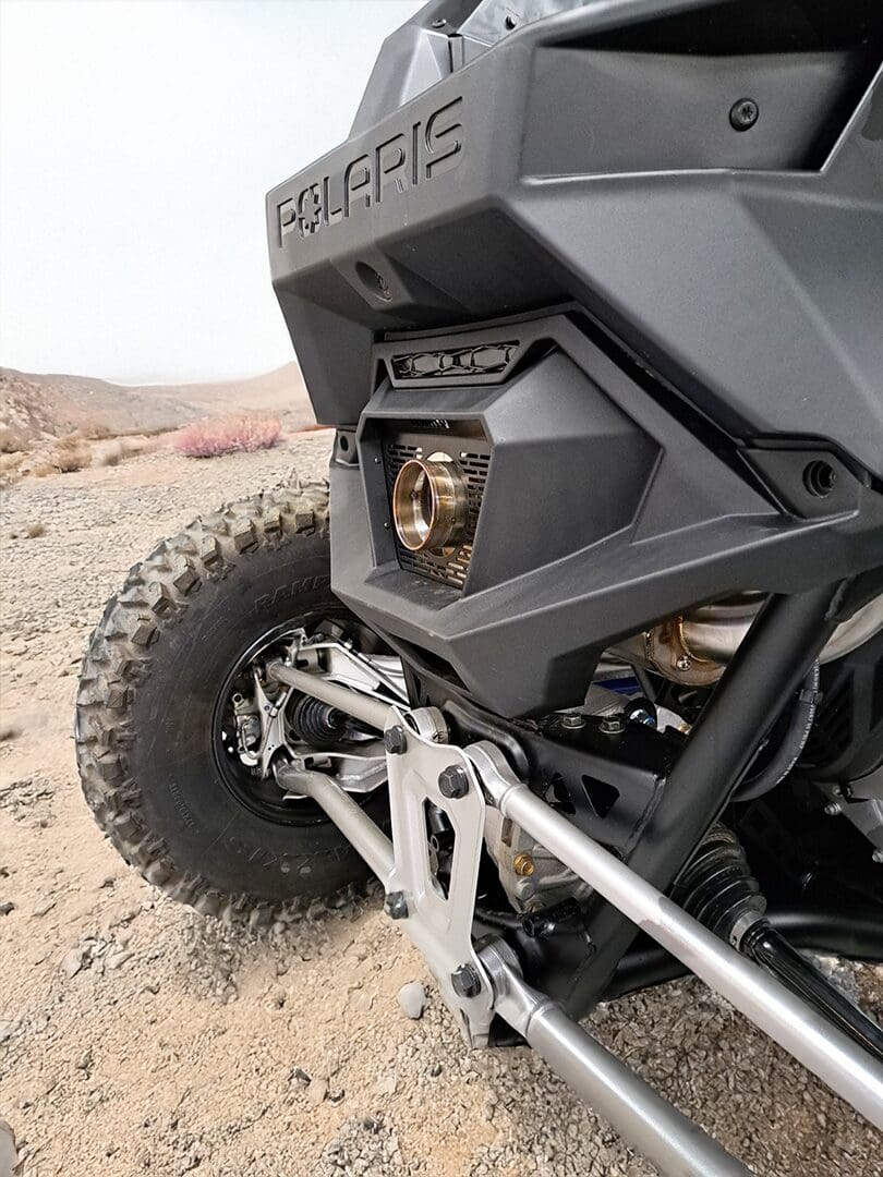 Rzr Pro R / 4 Center Exit Slip On - Stainless Steel