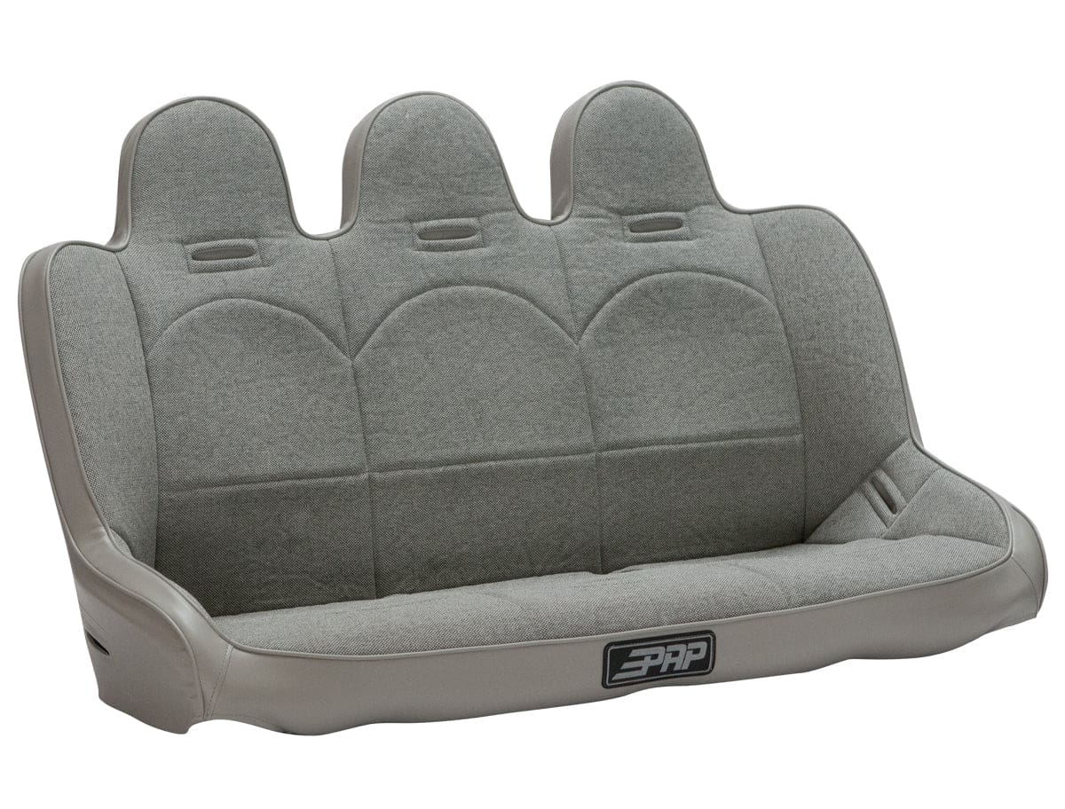 Gray rear car bench seat cover