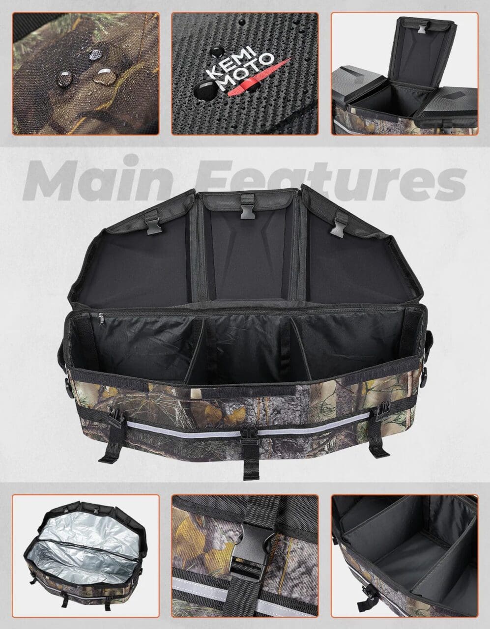 Camo Rear Storage Bag for Can-Am Maverick X3/MAX - Image 8
