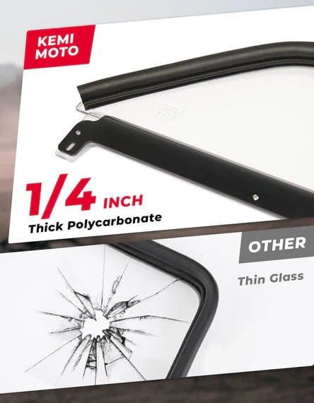 Can-Am Maverick X3 Scratch-Resistant Flip Windshield - Image 2