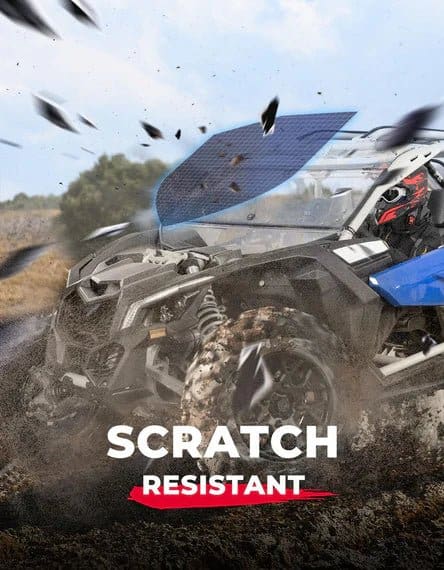 Can-Am Maverick X3 Scratch-Resistant Flip Windshield - Image 4