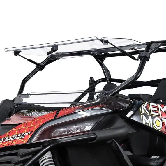 CFMoto ZForce 950 Scratch-Resistant 3-in-1 Folding Half Flip Windshield