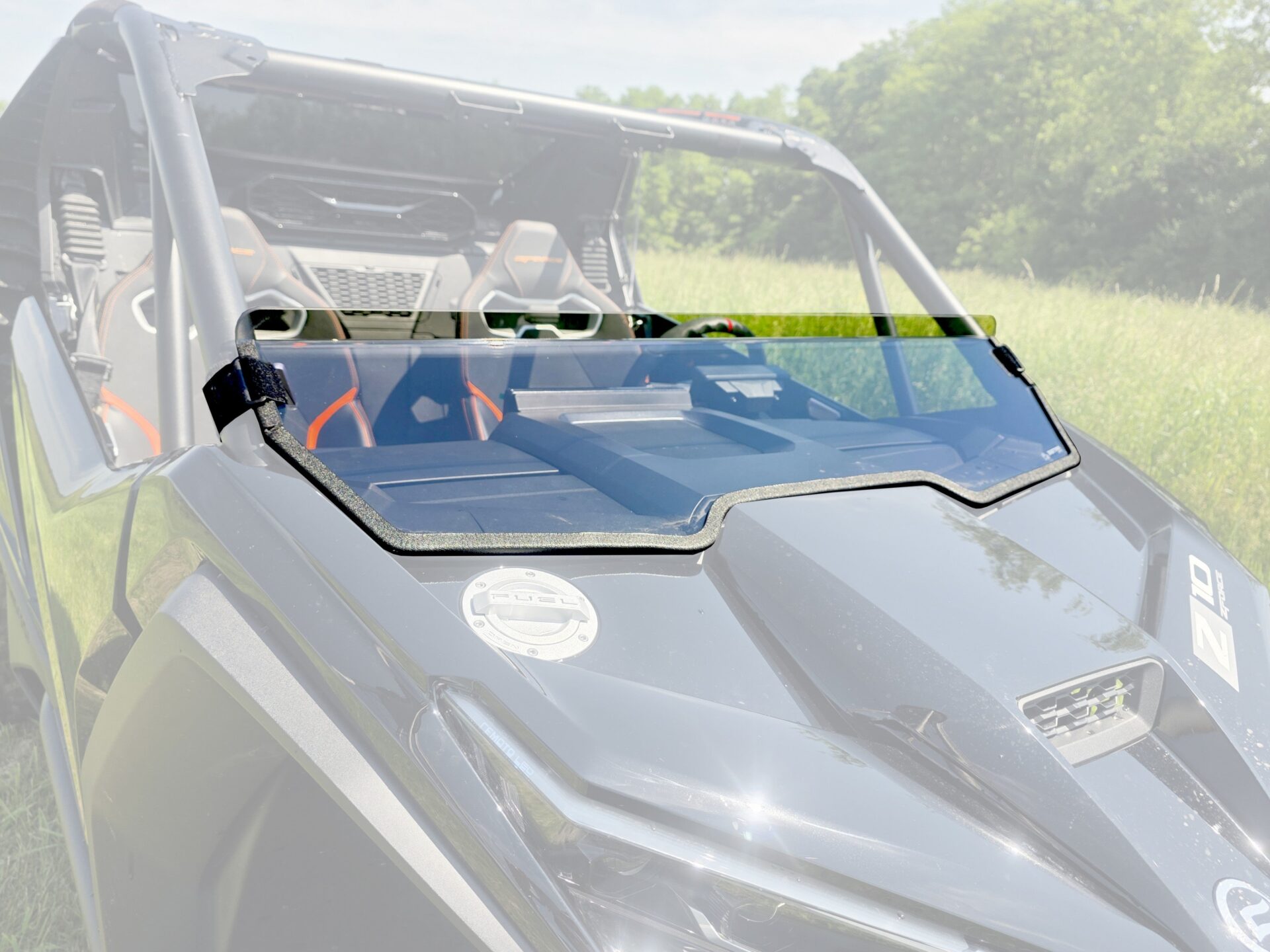 CFMoto ZForce Z10 & Z10-4 Half Windshield | 1/4" Polycarbonate | 3 Star UTV - Image 2