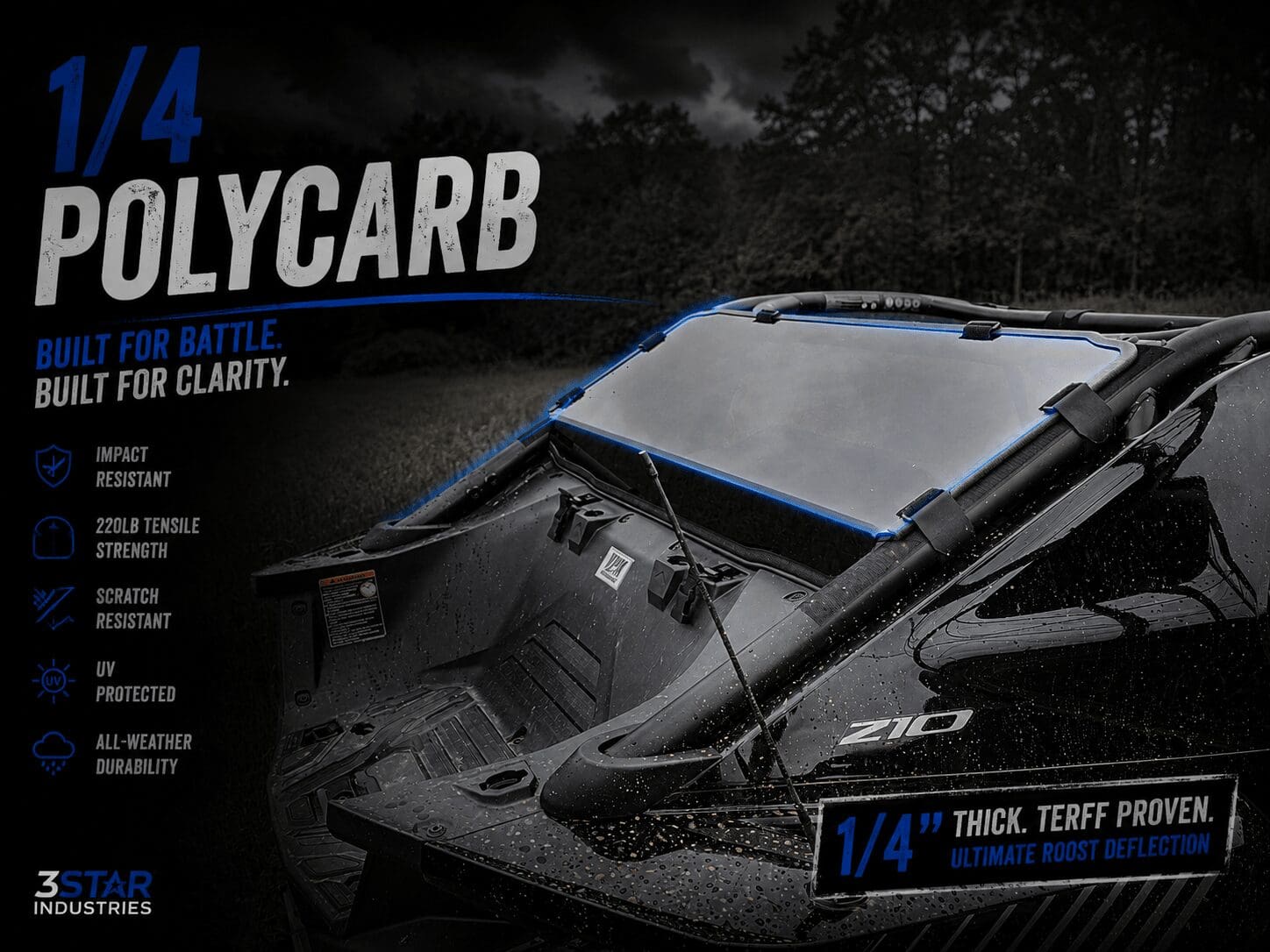 CFMoto ZForce Z10/Z10-4 Rear Windshield - Image 4