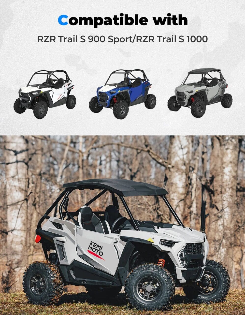 Combination Roof Top for Polaris RZR Trail S 900/ 1000 - Image 7