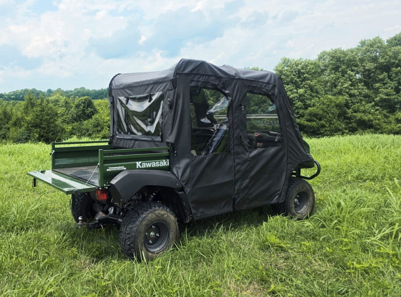 Kawasaki vehicle with protective cab cover