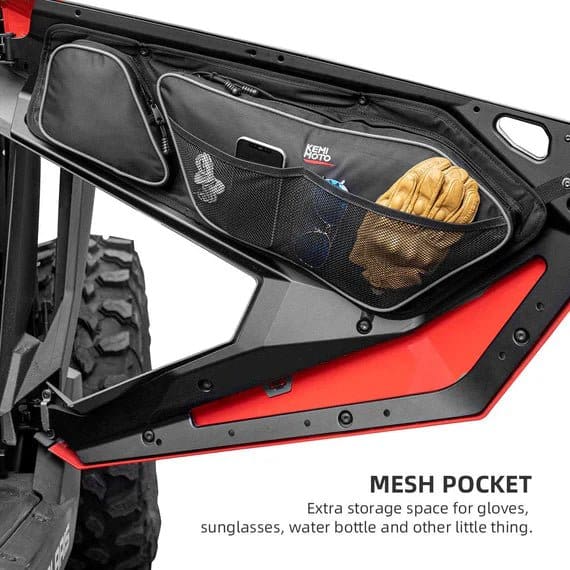 Front Door Bags with Removable Knee Pad for RZR PRO XP 2020-2024 - Image 5