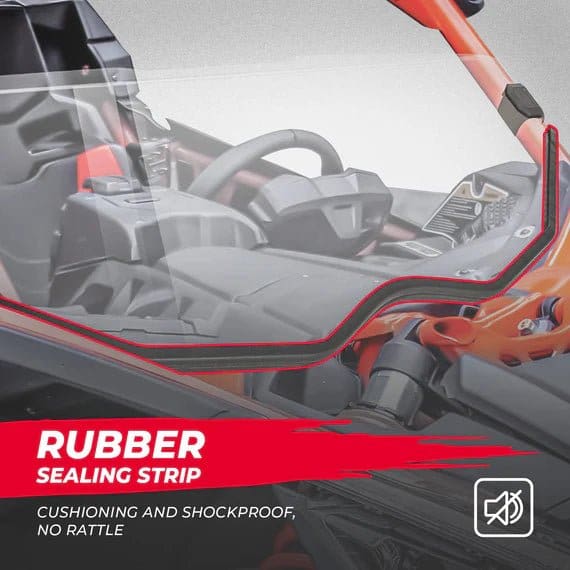 Front Half Windshield for Can-Am Maverick X3 - Image 4