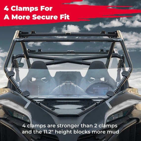 Front Half Windshield for CFMOTO ZForce 950 - Image 4