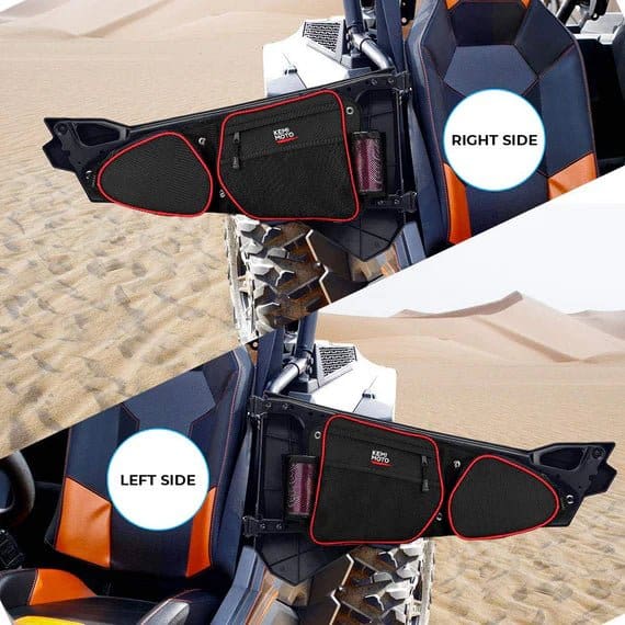 Front Side Door Bags with Knee Pad for Polaris RZR XP 1000 - Image 2