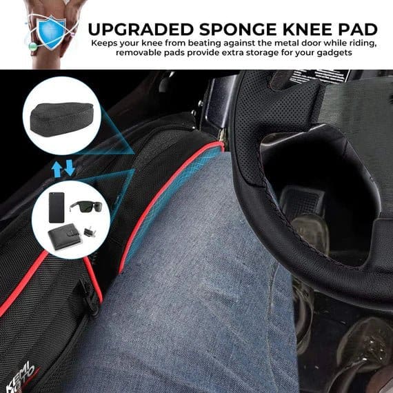Front Side Door Bags with Knee Pad for Polaris RZR XP 1000 - Image 3
