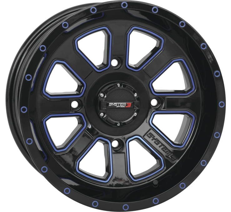 SYSTEM 3 | ST-4 | BLACK + BLUE - 20X6.5 - 4/137 - 4+3