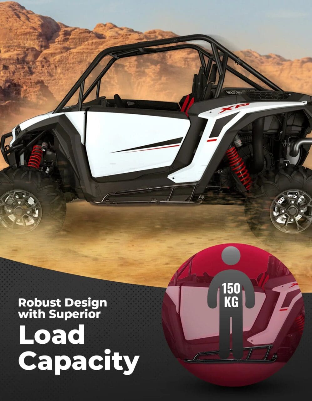Heavy Duty Steel Nerf Bars Rock Sliders for Polaris RZR XP 1000/ XP 4 1000 2024-2025 - Image 6