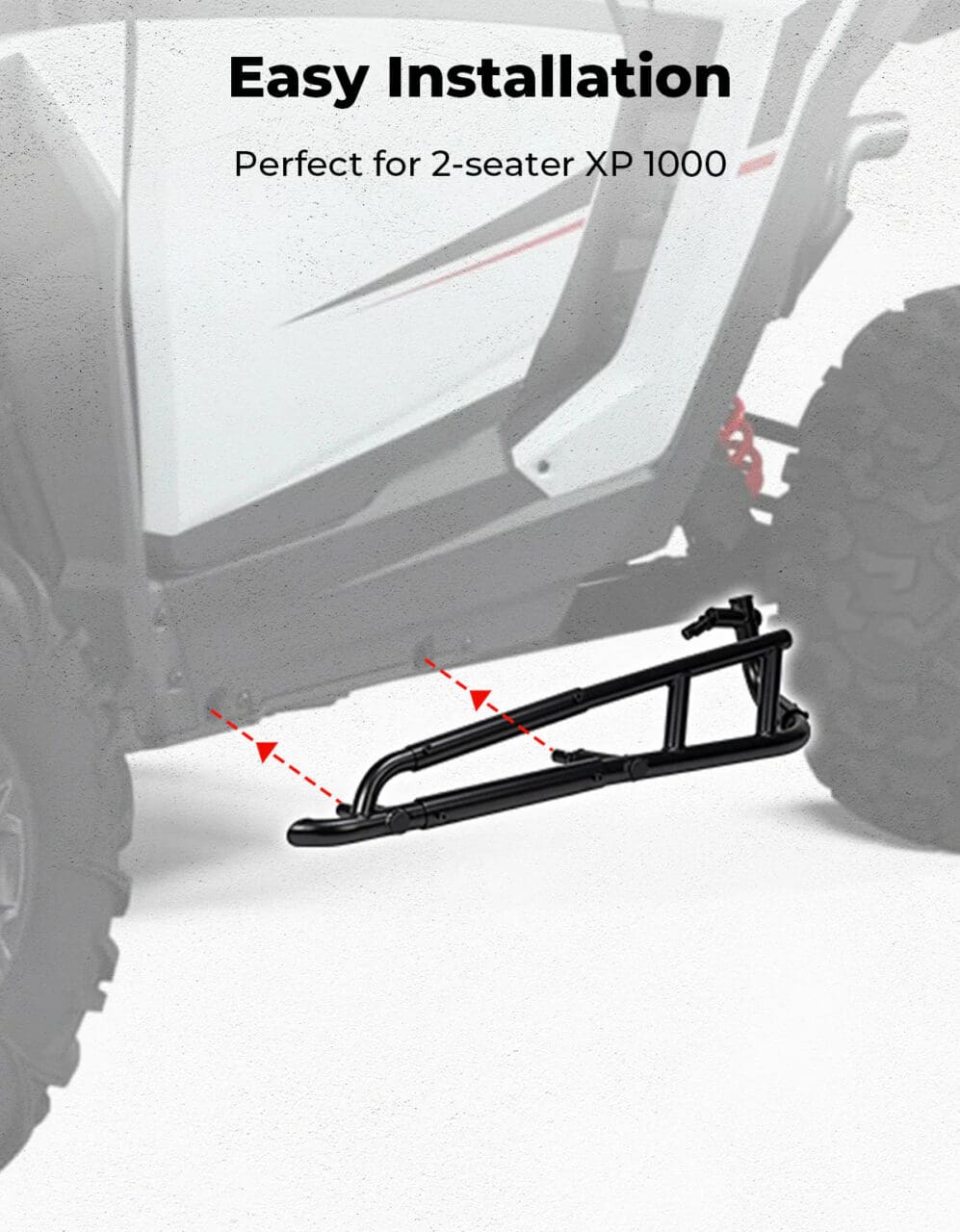 Heavy Duty Steel Nerf Bars Rock Sliders for Polaris RZR XP 1000/ XP 4 1000 2024-2025 - Image 5