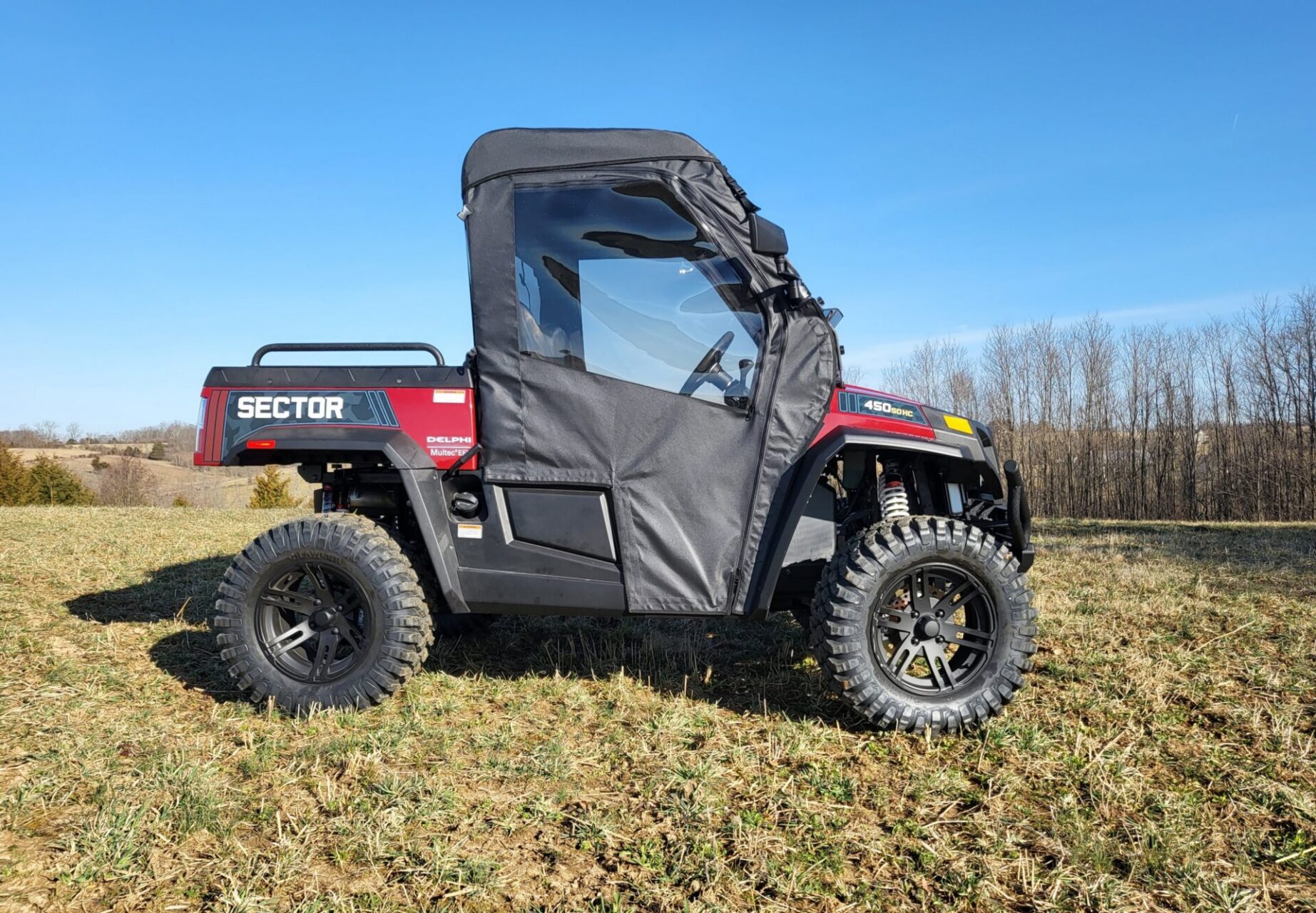 HiSun Sector 450 - Full Cab Enclosure for Hard Windshield - Image 3